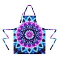 thumbnail image 2 of Colorful Tie Dye Mandala Pattern Apron-Garden Aprons for Women with Pockets-Cotton Linen Waterproof Kitchen Cooking Gardening Aprons Adjustable for Kitchen,Cooking,BBQ and Salon 33x27 Inch, 2 of 7