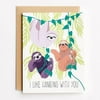 Hanging Sloths Everyday Card