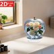 thumbnail image 5 of Apples Shaped Rose 2D Acrylic Desktop Ornament | Multicolor Home Decor Accent | Modern Living Room Bedroom Shelf Table Decoration | Durable Sleek Display Piece | 1 Pack, 5 of 9