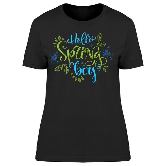 Hello Spring Boy T-Shirt Women -Image by Shutterstock, Female XX-Large