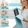 thumbnail image 3 of JOYMOOP 18 Inch Dust Mop for Hardwood Floors, Heavy Duty Industrial Wet Dry Mops with Telescopic Handle, Includes 3 Microfiber Mop Pads - Blue-grey, 3 of 9