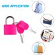 thumbnail image 2 of Candado para maleta Mini candado con llave Candado pequeño Mochila escolar Mochila para el gimnasio Candado para mochila de exterior, 2 of 5