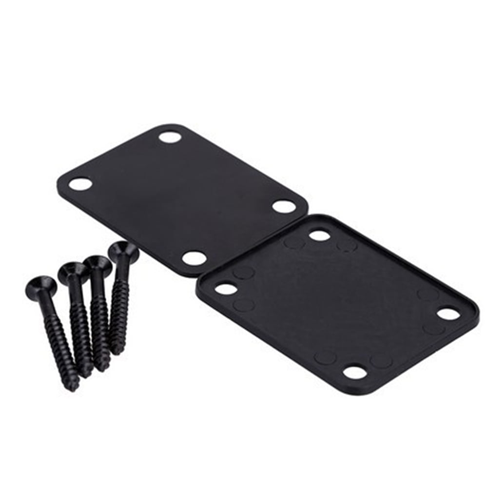 Alloy Neck Plate with 4 Screws Replacement Part for Electric Guitar