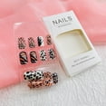 thumbnail image 2 of Uñas postizas adhesivas SXTSZJ con diseño de leopardo, acrílicas, 24 piezas, 2 of 7
