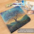 thumbnail image 5 of Leather Cover Photo Album 80 Pockets 4x6 Photos Bookshelf Picture Album Whimsical Tree Of Life, 5 of 9