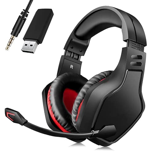 Wireless Headset with Microphone, 2.4G Gaming for PC/PS4/PS5/-50 Hours, Headphones Gamer USB Port, Wired Mode for Bluetooth Mode for Phone/TV - Walmart.com