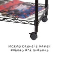 thumbnail image 6 of Honey-Can-Do 3-Tier Metal Rolling Adjustable Media Cart, Black, 6 of 7