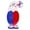 White, variant on Deepigc 4th of July Patriotic Gnomes Plush Decorations, 250th Anniversary Independence Day Decor, Handmade Swedish Tomte with Flag Heart & Bow, Red White Blue Tiered Tray Elf Dolls for Office, Indoor