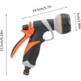 thumbnail image 4 of Pistola de agua de alta presión pulverizadora de boquilla de mangueras de jardín de 4 piezas, con conector G1 / 2, para plantas y verduras, 4 of 7