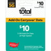 Total Wireless $10 Add-On Carryover 5GB Data Direct Top Up