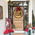 thumbnail image 3 of JUNWELL Merry Christmas Sign Christmas Red Buffalo Plaid Welcome Sign For Front Door Christmas Decoration Hanging Farmhouse Porch Christmas Decoration Outdoor Christmas Decor  Wood Sign, 3 of 11