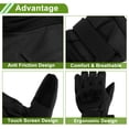 thumbnail image 4 of Full Finger Cycling Gloves Motorcycle Gloves for Climbing Motorcycling Cycling Polyester Black One Size, 4 of 6