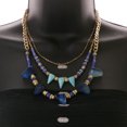 thumbnail image 3 of Mi Amore Necklace-Earring-Set Blue/Gold-Tone, 3 of 3