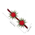 thumbnail image 3 of Christmas Decor, Christmas Bows Ribbons Ornament, Vintage Christmas Decor, Christmas Wreath, Christmas Ribbon, for Xmas Tree, Home, Party, Holiday Christmas Decorations, 3 of 6