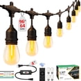 thumbnail image 1 of Cadena de luces EIKOSON para exteriores, 29 m, 64 LED, atenuador impermeable, 1 of 7