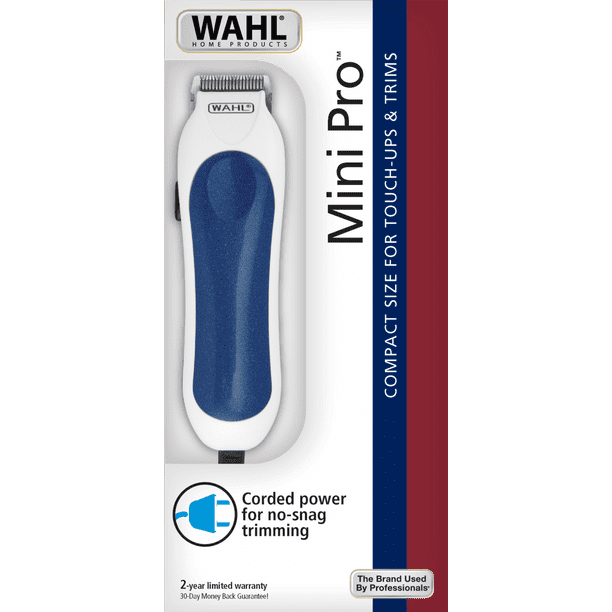 Wahl Mini Pro Touch Up Corded Trimmer Kit, Men or Women, 12pc, Blue