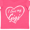 thumbnail image 4 of Inktastic I Love My Gigi in White Chalk Heart Boys or Girls Toddler T-Shirt, 4 of 5