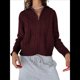 thumbnail image 2 of Cárdigan de Punto con Cuello Alto y Larga para Mujer, Moderno y Elegante, con Cremallera Frontal, Abrigo Extragrande para Otoño Vino Tinto L, 2 of 7