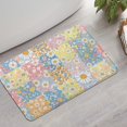 thumbnail image 2 of Pioneer Flower Floral Print Pattern Bathroom Rugs Mat, Non Slip Microfiber Bathroom Rug with Rubber Backing, Soft Mats for Bathroom Floor Tub Shower, 17"x27", 2 of 5