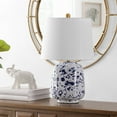 thumbnail image 1 of Safavieh Lighting Collection Greyon Navy Blue Ceramic 23-inch Bedroom Living Room Home Office Desk Nightstand Table Lamp (LED Bulb Included), 1 of 5