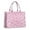 Pink And Pink, variant on Large Capacity Tote Bag,Pink and Pink Of Leopard Print Handbag Fashion Luxury Tote Bag,15.7"x13"x 5.1" Inches,Laptop Compatible
