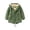 Blackish Green, variant on Girls Fleece Lined Hooded Jacket Kids Fuzzy Zip Up Solid Windproof Outerwear Winter Warm Cozy Coat with Pocket