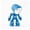 Blue, variant on Lonely Robot LED Mini Night Light, Cartoon Cute Companion Desk Lamp with Magnetic Base, Gift for Thanksgiving Christmas Halloween Birthday, Room Decor(Red)