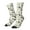 White, variant on Vintage Moon Fox Crew Socks for Men & Women, Breathable Casual Athletic Ankle Socks
