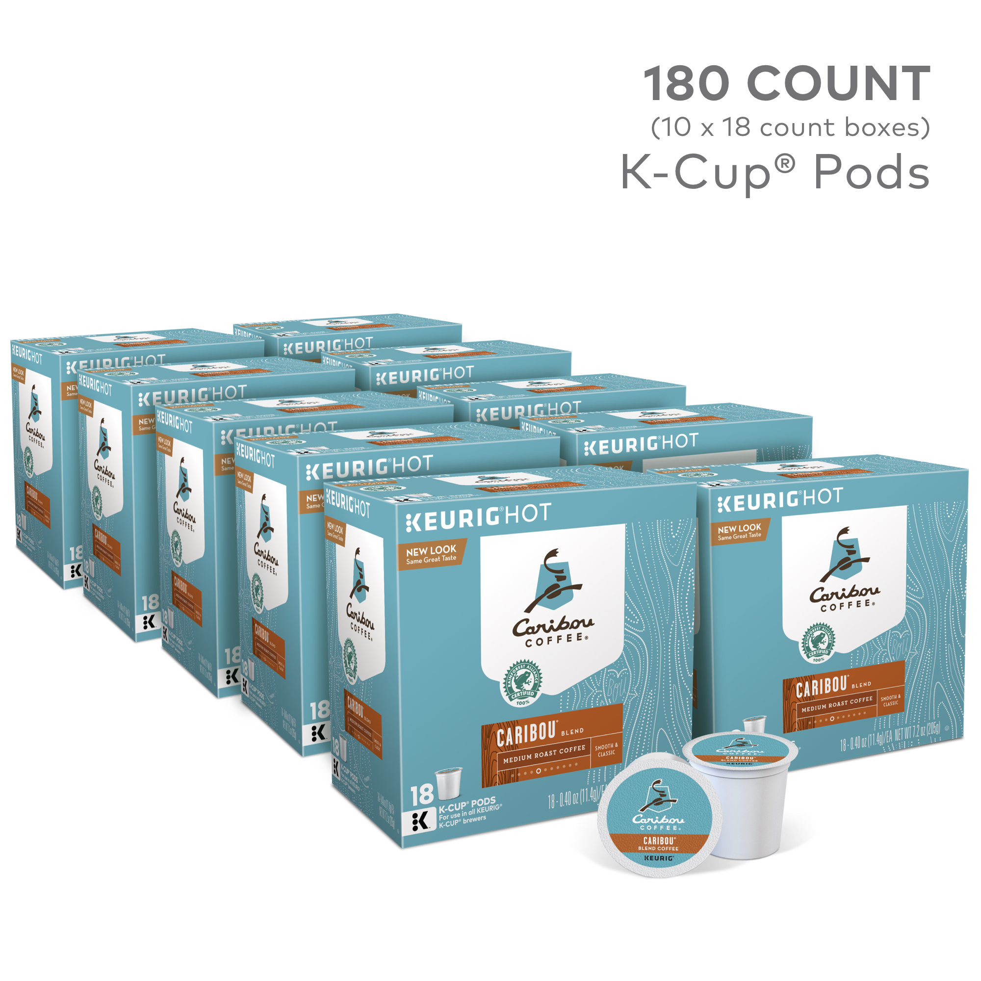 Product of Caribou Coffee Caribou Blend KCup Pods, 180 ct. Bulk Qty