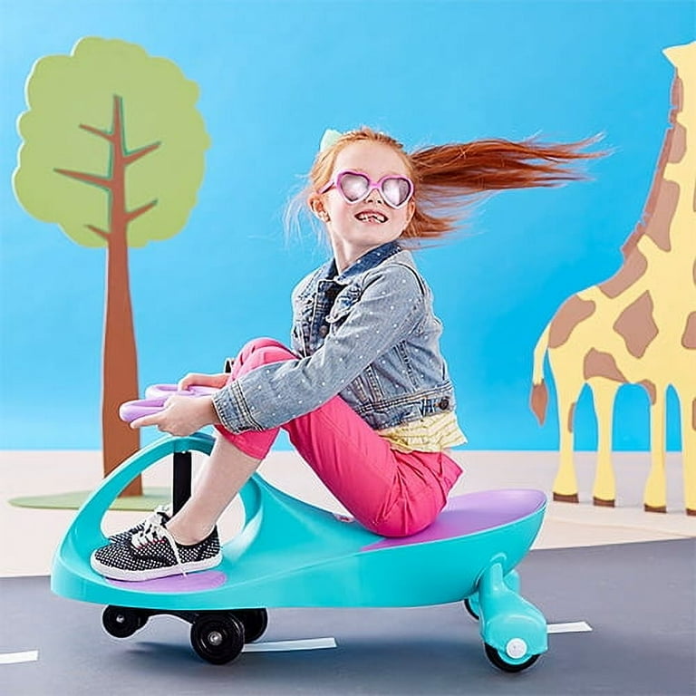 Joybay Premium LED-Wheel Swing Car Ride on Toy - Turquoise, Great