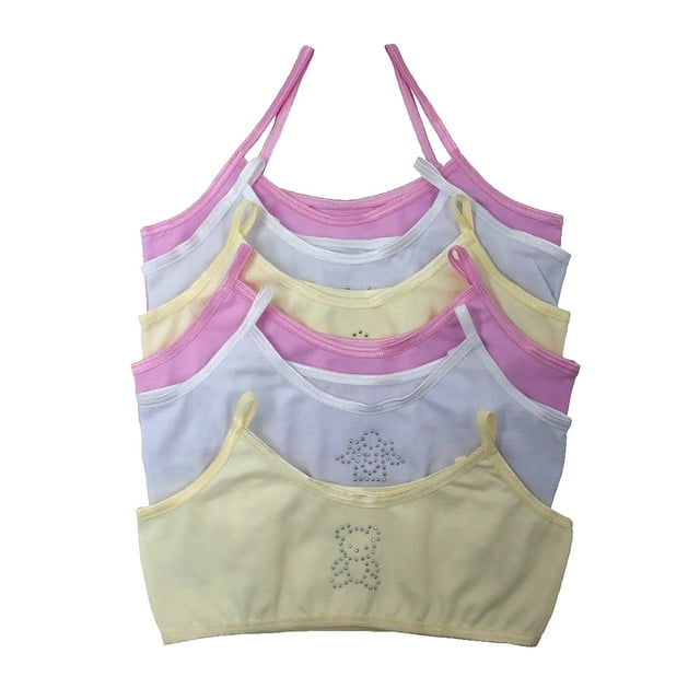 Paquete de Tops para Niña Gota de Rocío Modelo 304, Corpiño para niñas, Colores claros