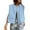 Light Blue, variant on Women Casual Zip Up Cargo Ruched Hem Sleeveless Blazer Vest Jackets
