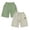 Green, Khaki, variant on SGMVNU 2 Pack Boys Cargo Shorts with Multi Pockets Elastic Waist Knee Length Cotton Shorts Summer Pull-On Shorts, Size 4-5 Years, Black, Khaki
