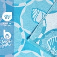 thumbnail image 4 of Better Homes & Gardens 2 Pack Cotton Blend Beach Towels, 72 x 38 in, Blue Seashell, 4 of 10