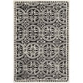 thumbnail image 1 of Safavieh Cambridge Collection CAM123E Handmade Moroccan Geometric Black and Ivory Premium Wool Area Rug (2' x 3'), 1 of 4