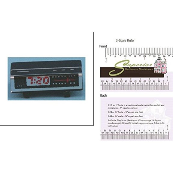 International Miniatures Dollhouse Miniature Clock Radio by