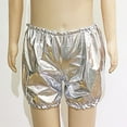 thumbnail image 2 of ANINEO Boys Girls Metallic Shorts Shiny Dance Hot Pants Sparkly Athletic Shorts 80s Outfits Pants For Kids, 2 of 4