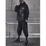 Niepce Inc Streetwear Black Combat Multi-pockets Cyberpunk Techwear Jacket (Men’s)