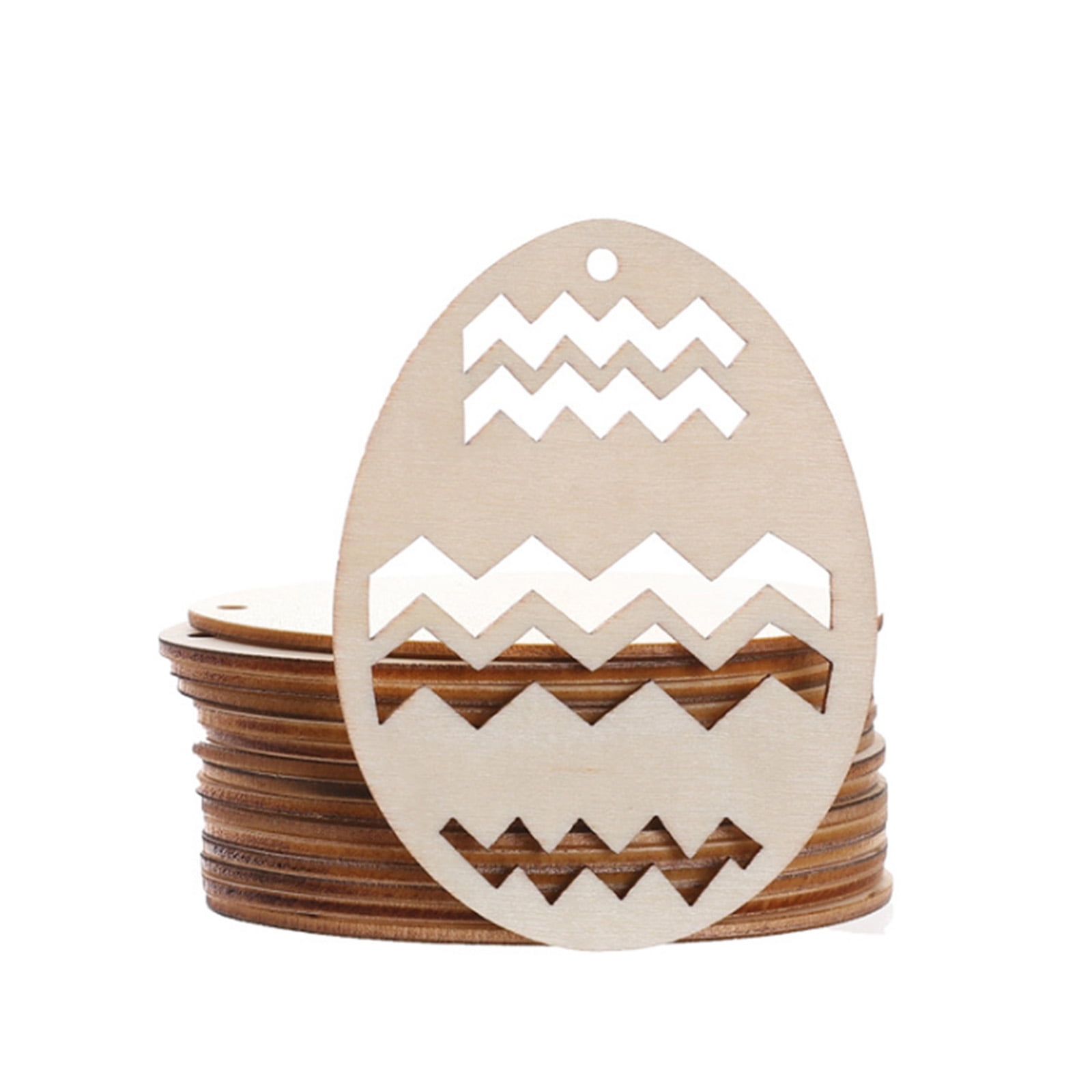 Wooden Chicken Hen Eggs Easter Decor and Wood Egg Cup Stand DIY HO3 