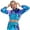 Holographic Blue, variant on Women's Shiny Crop Top Hoodie Metallic Rave Casual Long Sleeve Hooded Pullover Workout Sweatshirt Disco Dance Clubwear S Holographic Blue