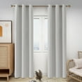 thumbnail image 5 of ZOPZO Grommet Room Darkening Curtains Blackout Curtain Drapes 42x108 inch Greyish White Pack of 2, 5 of 6