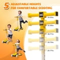 thumbnail image 6 of Scooter for Kids Aged 3-9, SHINPT Toddler Scooter for Boys and Girls, Kids Scooters age 3-9 with flashing wheels, Kids Ride On 3-Wheel Scooter W/Buildable Blocks, Folding Kick Scooter for Best Gift, 6 of 10