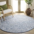 thumbnail image 2 of SAFAVIEH Glamour Owen Abstract Area Rug, Blue/Ivory, 6' x 6' Round, 2 of 10