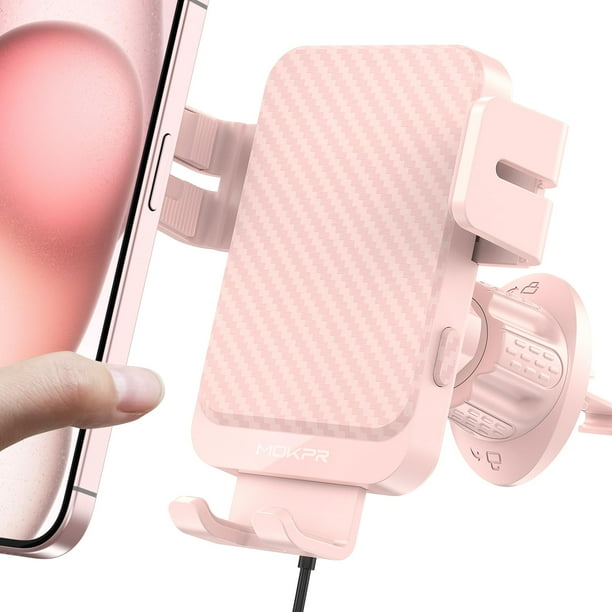 Cargador de coche inalámbrico MOKPR de carga rápida para iPhone Samsung
