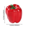 thumbnail image 2 of Kjfeif Ensembles de 3 Modèles Réalistes de Légumes Poivrons, Faux Légumes Rouges, Verts et Jaunes pour une Déco Maison Positive, Présentation de Cuisine et Accessoires de Photographie, 2 of 5