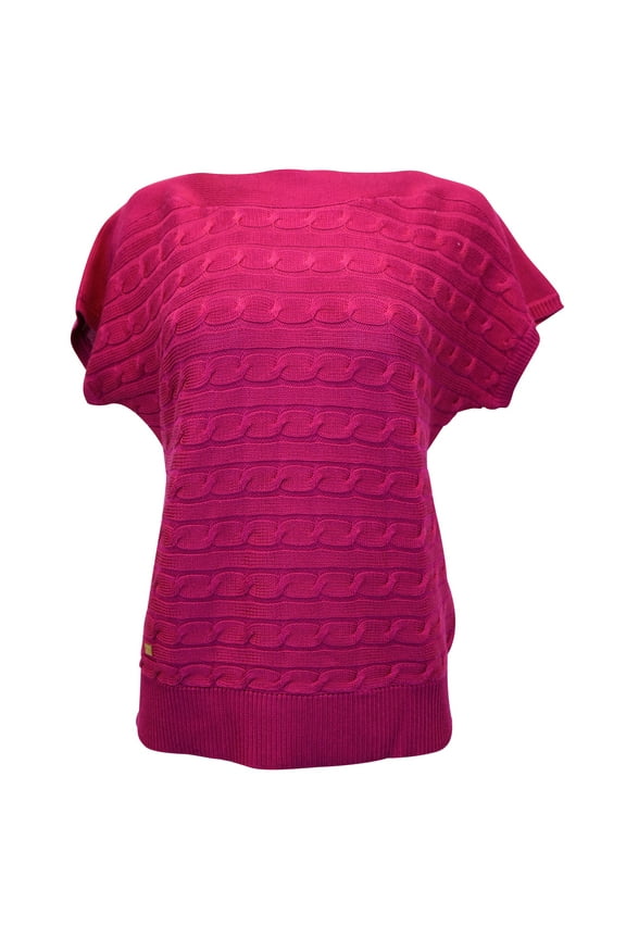 Pre-Owned Lauren Ralph Lauren Knitted Top in Pink Cotton
