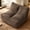 Brown, variant on Leumius Cozy Fluffy Cloud Lazy Sofa, 2-Seater Corduroy Bean Bag Lounge Chair, Lightweight Single-Seat Couch for Living Room, Bedroom, Dorm Room, Office & Small Spaces,Orange