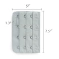 thumbnail image 3 of INSPIRE CHIC Women's 3 x 4 Hooks Bra Extender Extension Strap Multi Color Bra Band 5 Pcs Gray, 3 of 5
