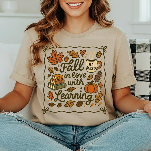 Miluva Teacher Fall Learning Shirt, Back To School Tshirt, Meet The Teacher T-Shirt, Autumn Teaching Tee, Thanks Appreciation Gift, Pumpkin Top, Retro Tee For Man, Woman Shirt, Birthday Gift