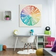 thumbnail image 2 of Stupell Industries Informative Hue Chart Rainbow Diagram Design Graphic Art Gallery-Wrapped Canvas Print Wall Art, 36x36, by Daphne Polselli, 2 of 5